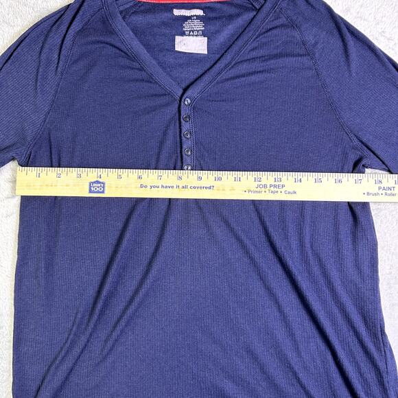 NWOT Y2K Ribbed Knit Henley Navy Women's Large Bella Swan Twilight Core - Picture 4 of 8